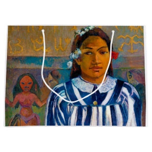 Kvinna med fläkt, Gauguin