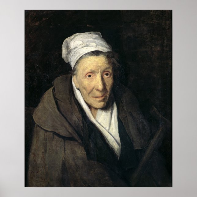 Kvinna med Gambling Mania, 1819-24 Poster (Framsidan)