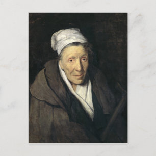 Kvinna med Gambling Mania, 1819-24 Vykort