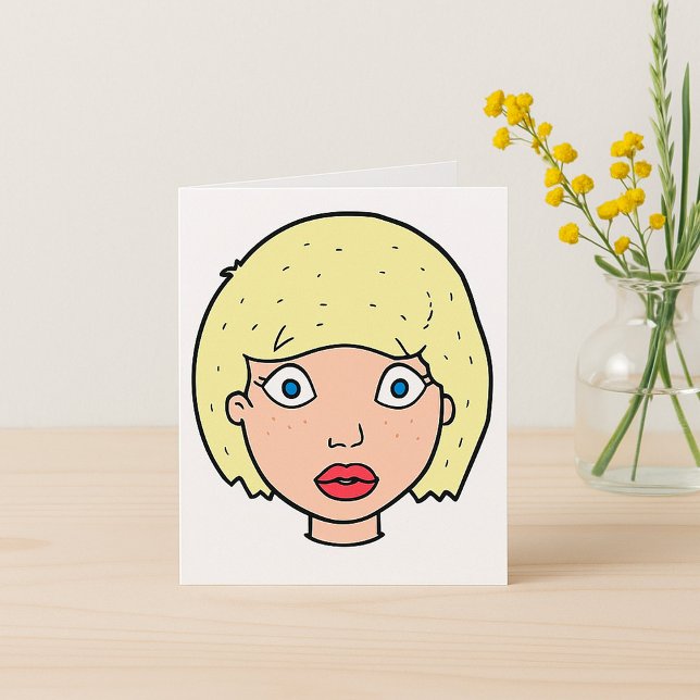 Kvinna med Gult hår Kort (Skapare uppladdad)