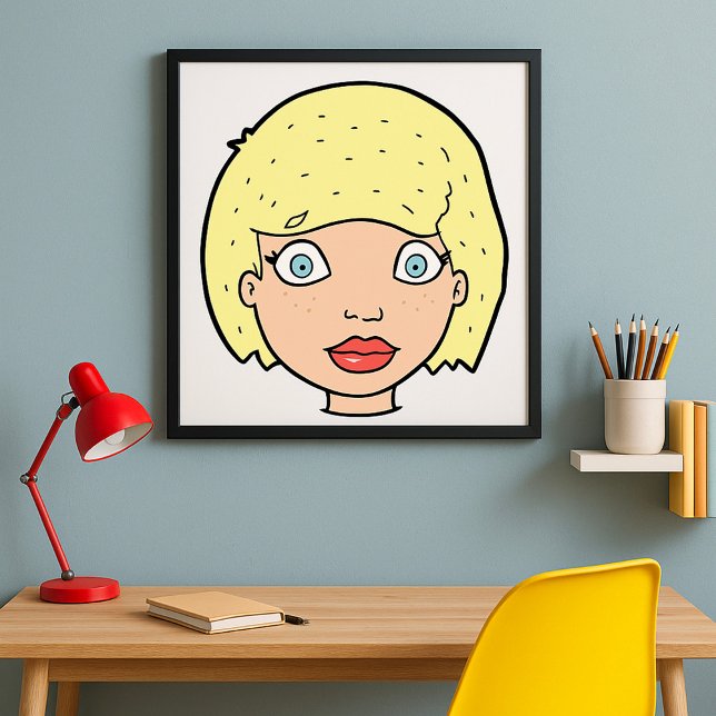 Kvinna med Gult hår Poster (Skapare uppladdad)