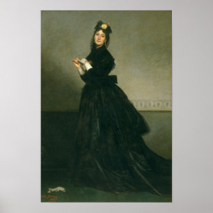 Kvinna med handsken 1869 poster