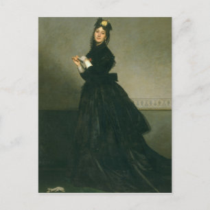 Kvinna med handsken 1869 vykort