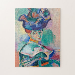 Kvinna med hatt av Henri Matisse Pussel