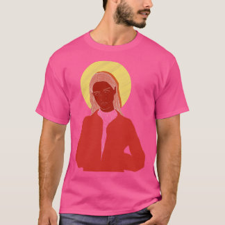 kvinna med jacka t shirt