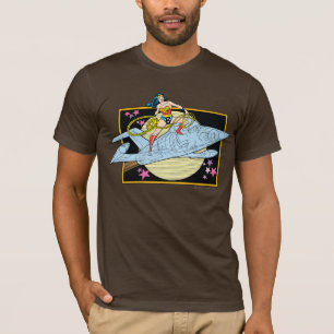  kvinna med Jet T-shirt