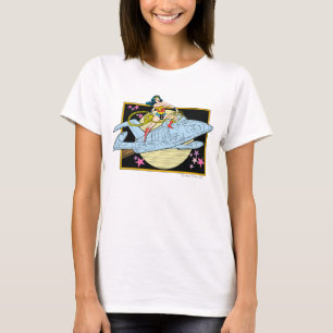 kvinna med Jet T Shirt