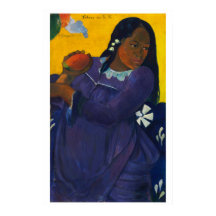 Kvinna med Mango - Gauguin, 1892