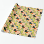 KVINNA MED ORIENTAL GULT TURBAN/Beauty Mode Presentpapper<br><div class="desc">Vibrant, klassi Fransk Art Deco high mode illustration med monogram. Porträtt i en vacker ung elegant dam med gult, orientalisk hatt med fjädrar i svart vitt, gult, blått färg.Coola, modern och konstnärlig perfekt för design för, teaterkonst, konstnärer, kostumrar, boutikägare, teaterskådespelare, modeller, kosmetiker, kosmetologer, hårfrisörer, snyggt, personkonsument, varg konsulter, parfym konstruktörer,...</div>