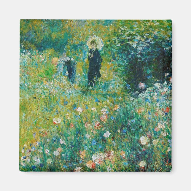 Kvinna med parasol, Garden, Renoir Magnet (Framsidan)