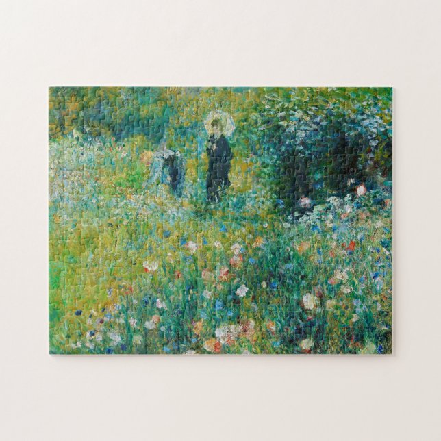 Kvinna med parasol, Garden, Renoir Pussel (Horisontell)