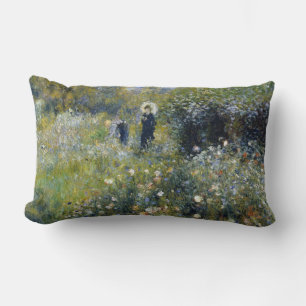 Kvinna med parasol i en Garden av Auguste Renoir Lumbarkudde