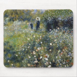 Kvinna med parasol i en Garden av Auguste Renoir Musmatta