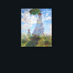 Kvinna med parasol | Monet | Canvastryck<br><div class="desc">Kvinnor med parasol är en 1875 målning av Fransk Impressionist Claude Monet.</div>