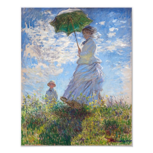 Kvinna med parasol | Monet | Fototryck (Framsidan)