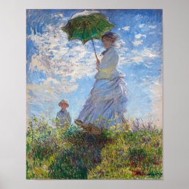 Kvinna med parasol | Monet | Poster