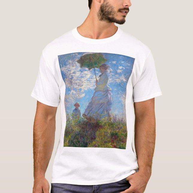 Kvinna med parasol, Monet T Shirt (Framsida)