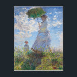 Kvinna med parasol | Monet | Vykort<br><div class="desc">Kvinnor med parasol är en 1875 målning av Fransk Impressionist Claude Monet.</div>