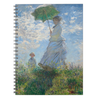 Kvinna med parasoll av Claude Monet Anteckningsbok