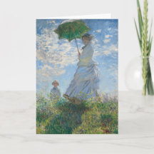 Kvinna med parasoll av Claude Monet