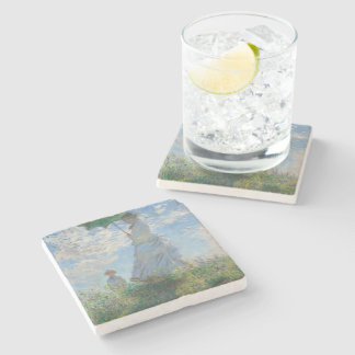 Kvinna med parasoll av Claude Monet Stenunderlägg