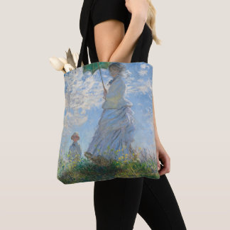 Kvinna med parasoll av Claude Monet Tygkasse