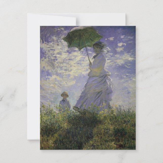 Kvinna med parasoll av Claude Monet, Vintage Art (Framsida)
