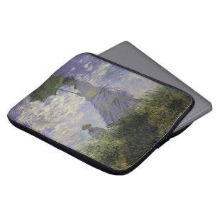 Kvinna med parasoll av Claude Monet, Vintage Art Laptop Sleeve