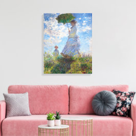 Kvinna med parasoll | Monet | Canvastryck