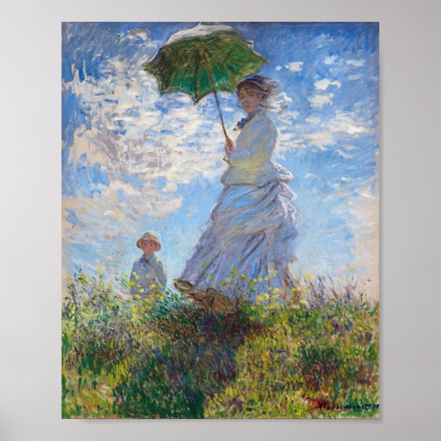 Kvinna med parasoll | Monet | Poster (Framsidan)