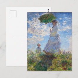 Kvinna med parasoll | Monet | Vykort