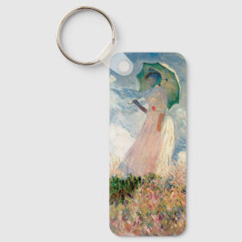 Kvinna med parasoll & popplar av Claude Monet Nyckelring
