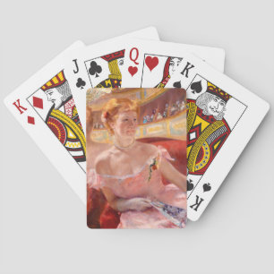 Kvinna med Pearl Necklace Mary Cassatt Casinokort
