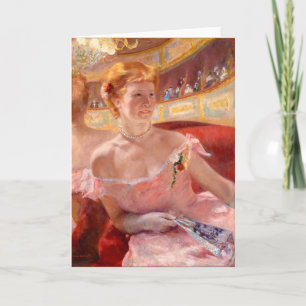 Kvinna med Pearl Necklace Mary Cassatt Kort