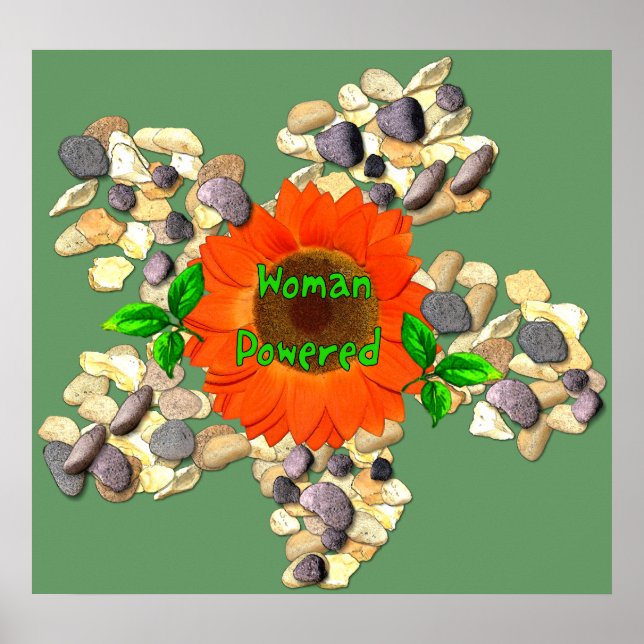 Kvinna med poster (Framsidan)