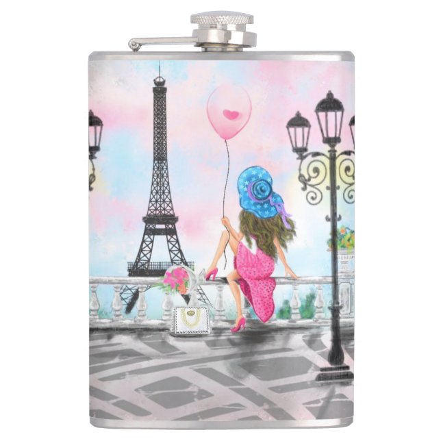 Kvinna med Rosa Blegon i Pariskolv Fickplunta (Framsidan)