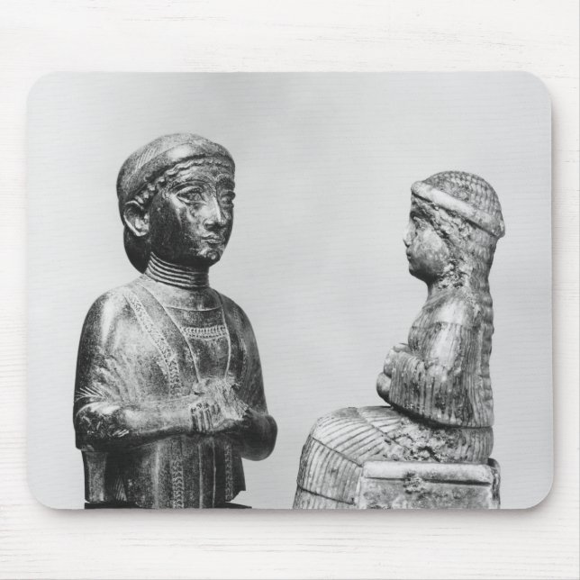 Kvinna med sjalen musmatta (Framsidan)