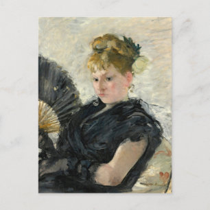 Kvinna med solfjäder Berthe Morisot Vykort
