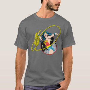 kvinna med stadsbakgrund t shirt