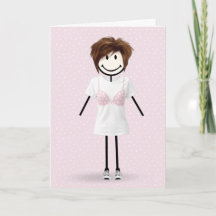 Kvinna med stickfigur överlevde bröstcancer