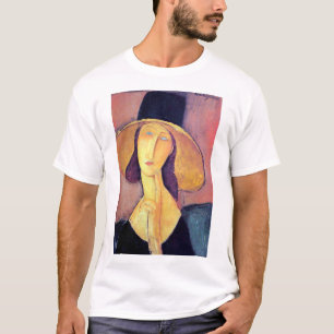 Kvinna med stor hatt, Modigliani T Shirt