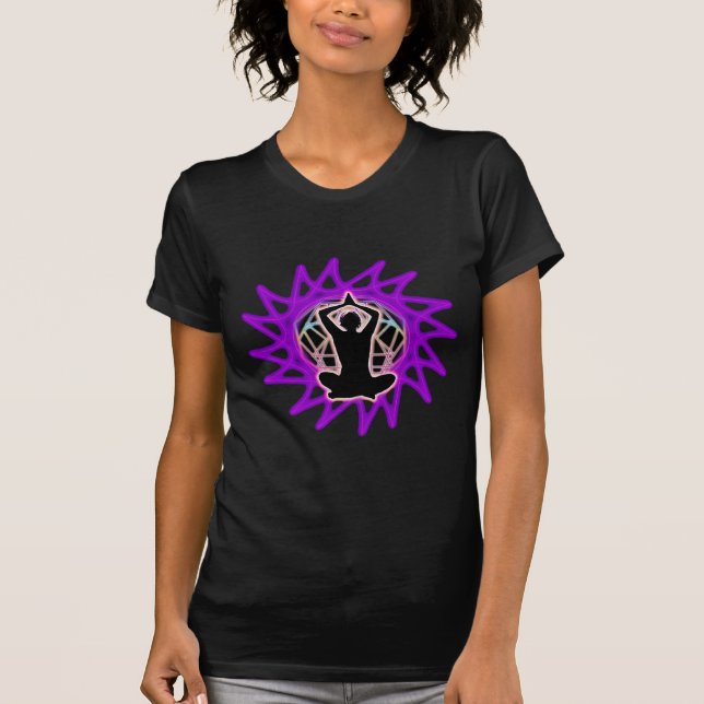 Kvinna ~-meditation & heliggeometri tee (Framsida)