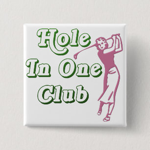 Kvinna Memento för Golfhole in one Knapp