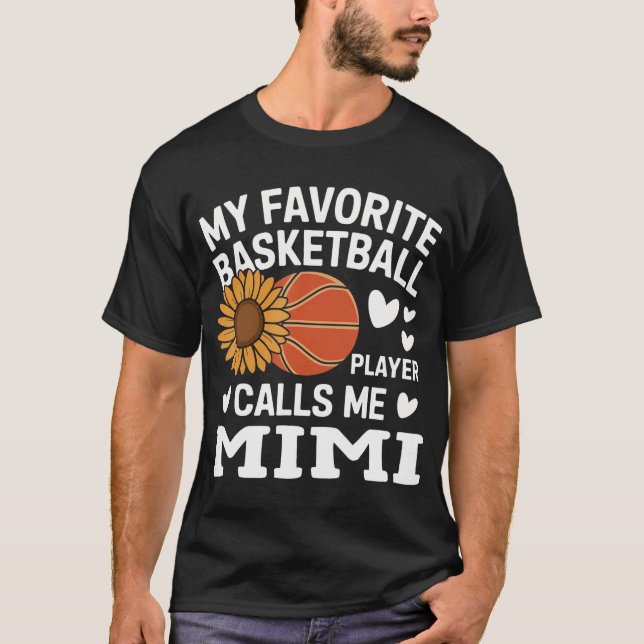 Kvinna min favoritbasketbollspelare kallar mig Mim T Shirt (Framsida)
