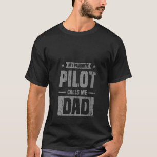 Kvinna min favoritpilot kallar mig Pappa Aviation  T Shirt