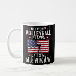 Kvinna min favoritspelare i Volleyball Player kall Kaffemugg