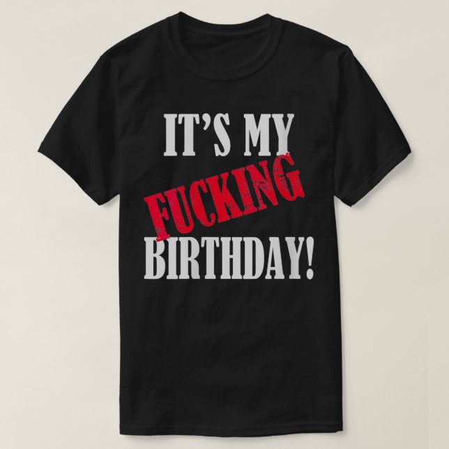 Kvinna min födelsedag Födelsedagsfest BDay V T Shirt (Design framsida)
