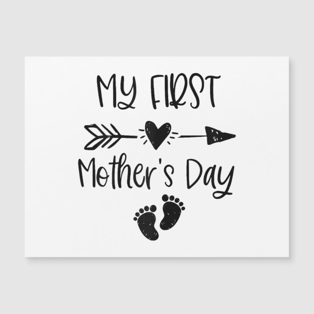 Kvinna min första Mors dag för ny mamma Gravid (Framsida)