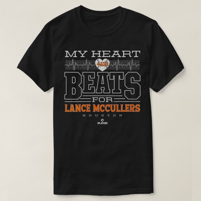 Kvinna mina hjärtslag för Lance McCullers VNeck T Shirt (Design framsida)