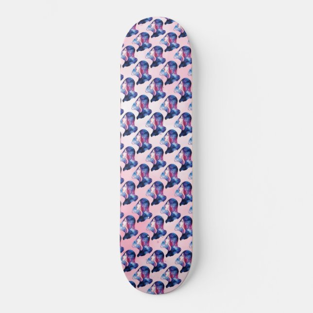 Kvinna Mini Skateboard Bräda 18,5 Cm (Framsida)